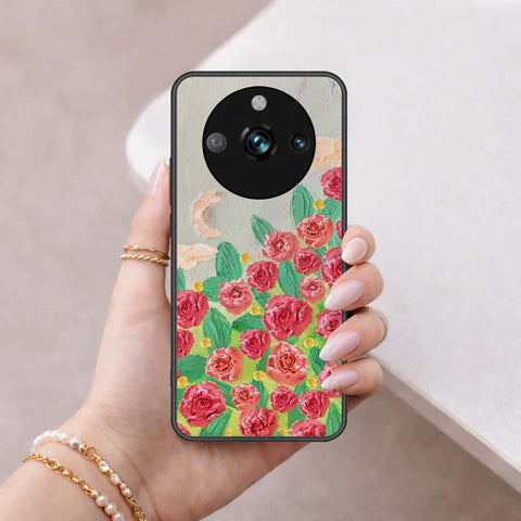 Realme 11 Pro Plus Cover - Floral Series 4 - HQ Ultra Shine Premium Infinity Glass Soft Silicon Borders Case