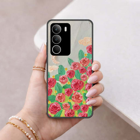 Realme C71 Cover - Floral Series 4 - HQ Ultra Shine Premium Infinity Glass Soft Silicon Borders Case