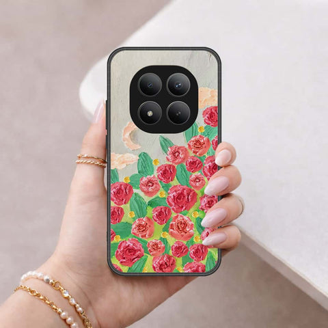 Xiaomi Redmi Note 15 Pro Plus Cover - Floral Series 4 - HQ Ultra Shine Premium Infinity Glass Soft Silicon Borders Case