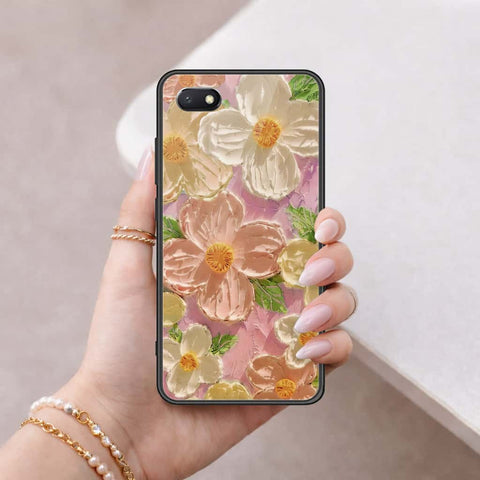 Honor 7S Cover - Floral Series 4 - HQ Ultra Shine Premium Infinity Glass Soft Silicon Borders Case