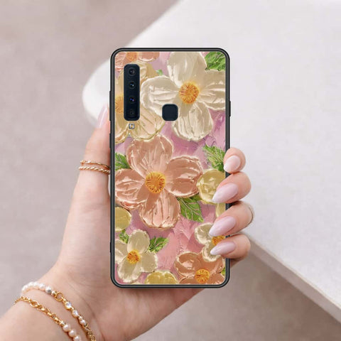 Samsung Galaxy A9 Star Pro Cover - Floral Series 4 - HQ Ultra Shine Premium Infinity Glass Soft Silicon Borders Case