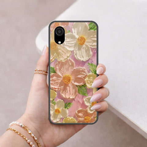 Samsung Galaxy A03 Core Cover - Floral Series 4 - HQ Ultra Shine Premium Infinity Glass Soft Silicon Borders Case