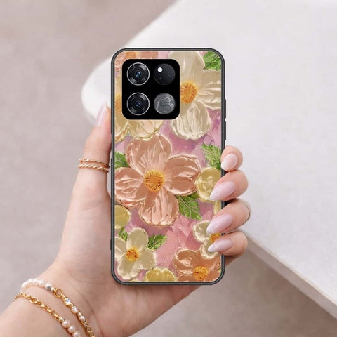 OnePlus Ace Racing Cover - Floral Series 4 - HQ Ultra Shine Premium Infinity Glass Soft Silicon Borders Case