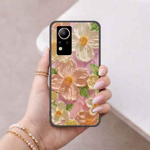 Infinix Note 12 Cover - Floral Series 4 - HQ Ultra Shine Premium Infinity Glass Soft Silicon Borders Case