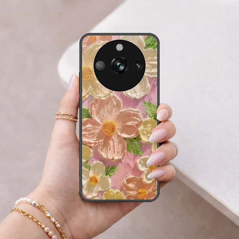 Realme 11 Pro Cover - Floral Series 4 - HQ Ultra Shine Premium Infinity Glass Soft Silicon Borders Case