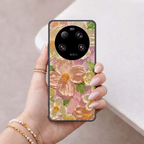 Xiaomi 13 Ultra Cover - Floral Series 4 - HQ Ultra Shine Premium Infinity Glass Soft Silicon Borders Case