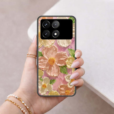 Xiaomi Poco X6 Pro Cover - Floral Series 4 - HQ Ultra Shine Premium Infinity Glass Soft Silicon Borders Case