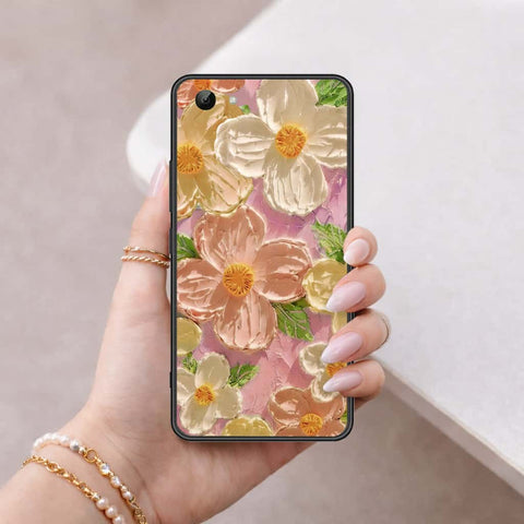 Vivo Y81s Cover - Floral Series 4 - HQ Ultra Shine Premium Infinity Glass Soft Silicon Borders Case