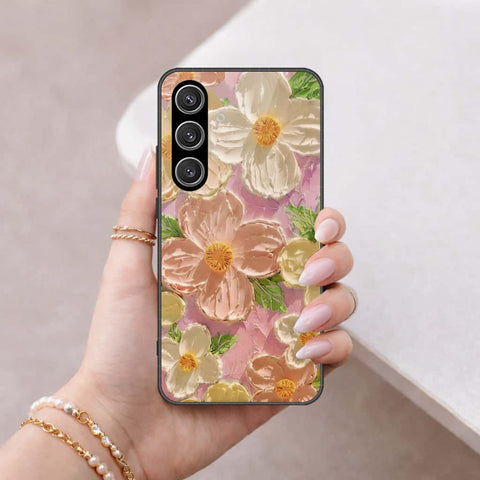 Samsung Galaxy S25 FE Cover - Floral Series 4 - HQ Ultra Shine Premium Infinity Glass Soft Silicon Borders Case