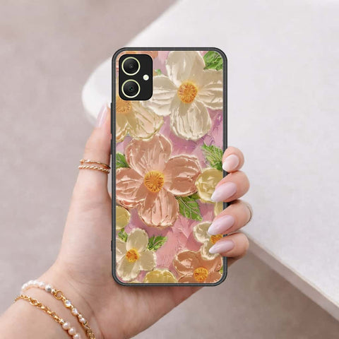 Samsung Galaxy A06 Cover - Floral Series 4 - HQ Ultra Shine Premium Infinity Glass Soft Silicon Borders Case