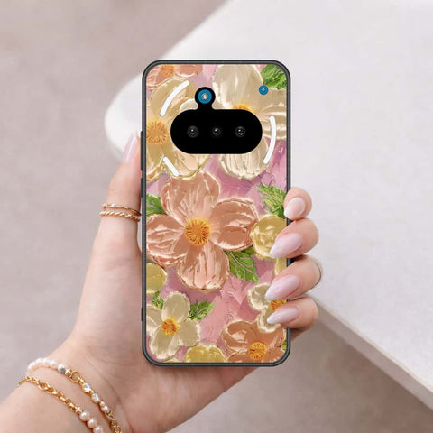 Nothing Phone 3a Cover - Floral Series 4 - HQ Ultra Shine Premium Infinity Glass Soft Silicon Borders Case