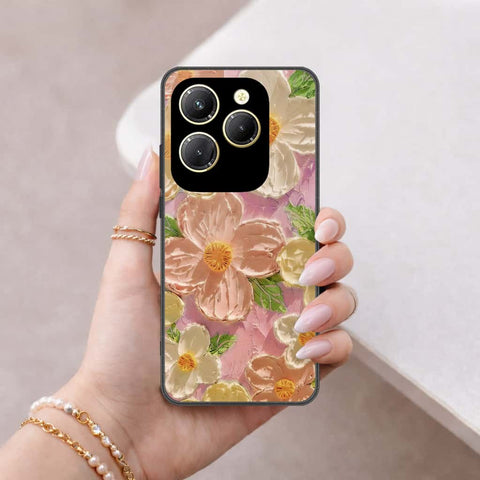 Tecno Spark 20 Pro Cover - Floral Series 4 - HQ Ultra Shine Premium Infinity Glass Soft Silicon Borders Case