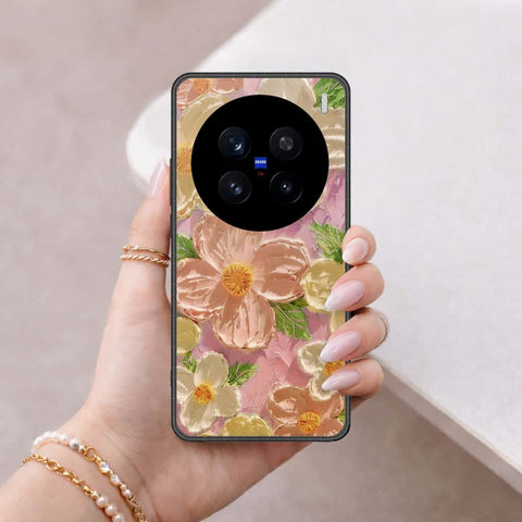 Vivo V7 Plus Cover - Floral Series 4 - HQ Ultra Shine Premium Infinity Glass Soft Silicon Borders Case