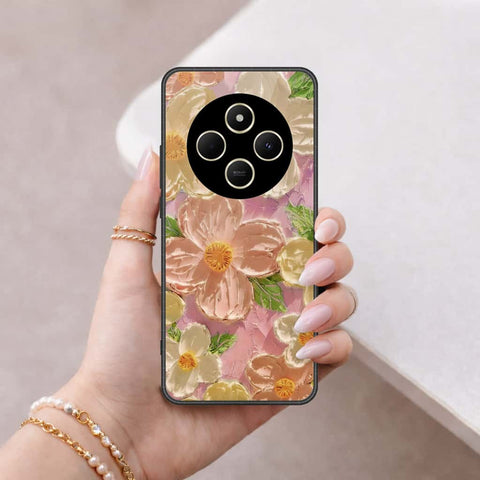 Xiaomi Redmi A3 Pro Cover - Floral Series 4 - HQ Ultra Shine Premium Infinity Glass Soft Silicon Borders Case
