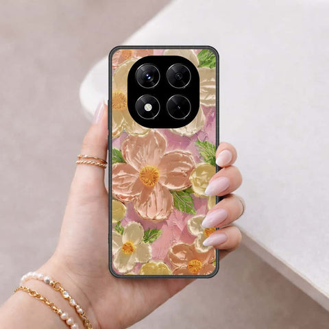 Xiaomi Redmi Note 14 Pro 4G Cover - Floral Series 4 - HQ Ultra Shine Premium Infinity Glass Soft Silicon Borders Case