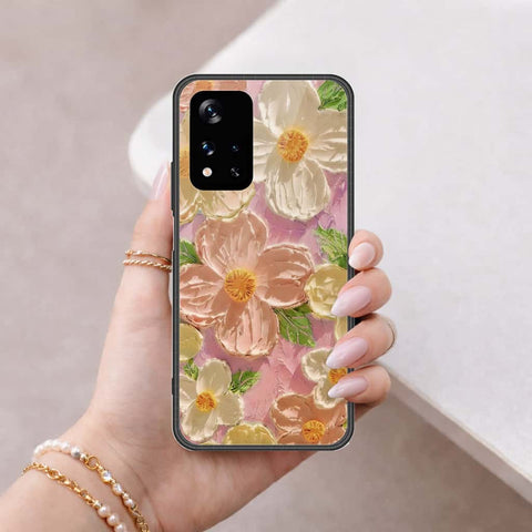 Xiaomi Redmi Note 11 5G Cover - Floral Series 4 - HQ Ultra Shine Premium Infinity Glass Soft Silicon Borders Case