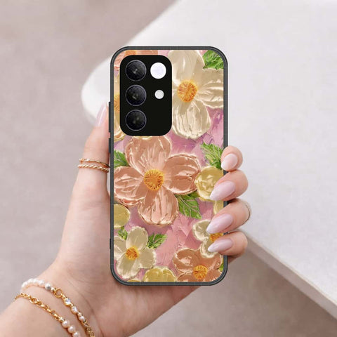 Realme C85 Pro Cover - Floral Series 4 - HQ Ultra Shine Premium Infinity Glass Soft Silicon Borders Case