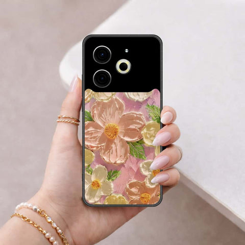 Tecno Pova 6 Cover - Floral Series 4 - HQ Ultra Shine Premium Infinity Glass Soft Silicon Borders Case