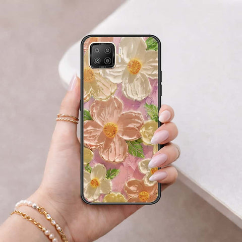 Oppo A73 Cover - Floral Series 4 - HQ Ultra Shine Premium Infinity Glass Soft Silicon Borders Case