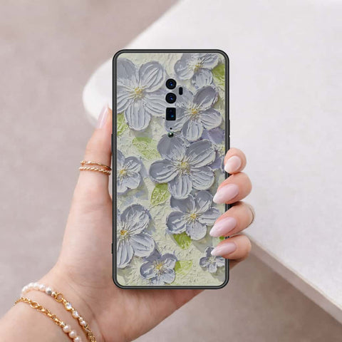 Oppo Reno 10x Zoom Cover - Floral Series 4 - HQ Ultra Shine Premium Infinity Glass Soft Silicon Borders Case