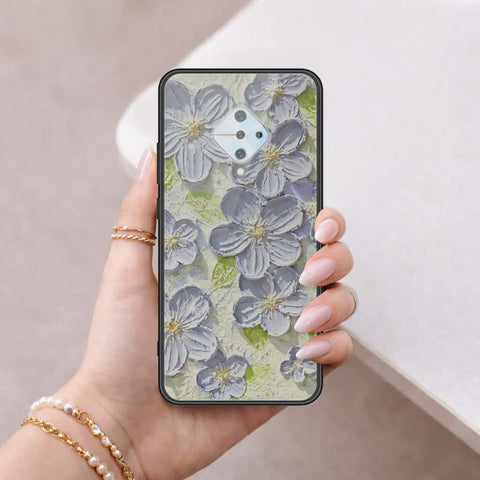 Vivo S1 Pro Cover - Floral Series 4 - HQ Ultra Shine Premium Infinity Glass Soft Silicon Borders Case