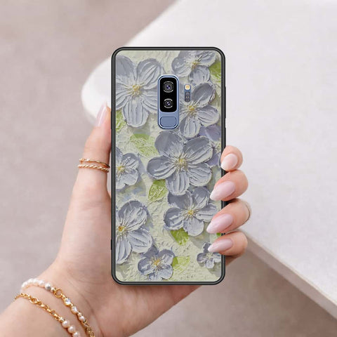 Samsung Galaxy S9 Plus Cover - Floral Series 4 - HQ Ultra Shine Premium Infinity Glass Soft Silicon Borders Case