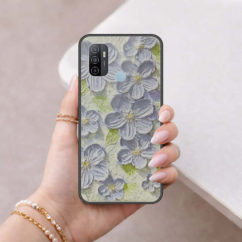 Oppo A53s Cover - Floral Series 4 - HQ Ultra Shine Premium Infinity Glass Soft Silicon Borders Case