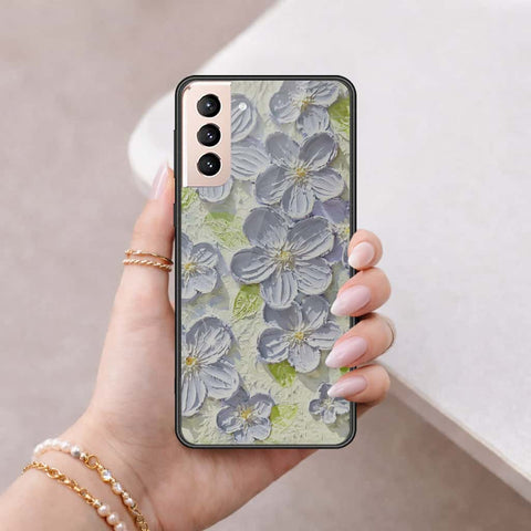 Samsung Galaxy S22 5G Cover - Floral Series 4 - HQ Ultra Shine Premium Infinity Glass Soft Silicon Borders Case