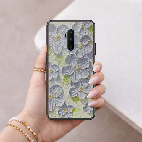 OnePlus 7T Pro Cover - Floral Series 4 - HQ Ultra Shine Premium Infinity Glass Soft Silicon Borders Case