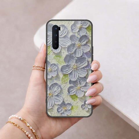 OnePlus Nord Cover - Floral Series 4 - HQ Ultra Shine Premium Infinity Glass Soft Silicon Borders Case