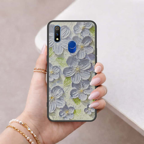 Realme 3 Pro Cover - Floral Series 4 - HQ Ultra Shine Premium Infinity Glass Soft Silicon Borders Case
