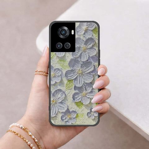 OnePlus 10R Cover - Floral Series 4 - HQ Ultra Shine Premium Infinity Glass Soft Silicon Borders Case