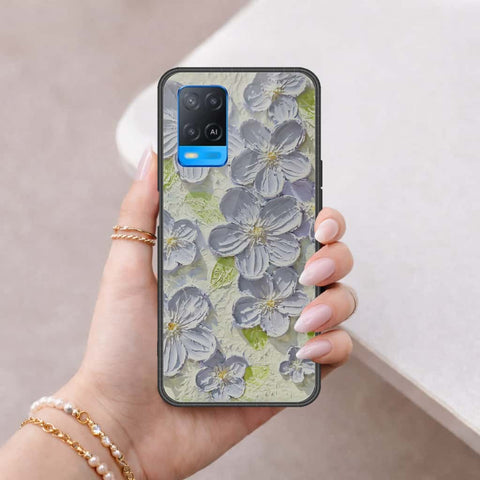 Oppo A54 4G Cover - Floral Series 4 - HQ Ultra Shine Premium Infinity Glass Soft Silicon Borders Case