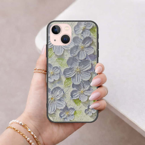 iPhone 14 Plus Cover - Floral Series 4 - HQ Ultra Shine Premium Infinity Glass Soft Silicon Borders Case