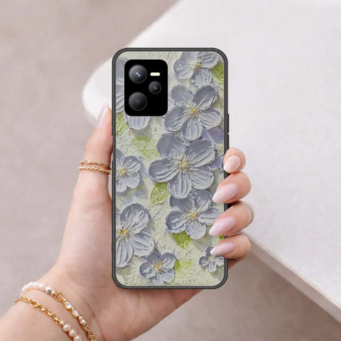 Realme V25 Cover - Floral Series 4 - HQ Ultra Shine Premium Infinity Glass Soft Silicon Borders Case