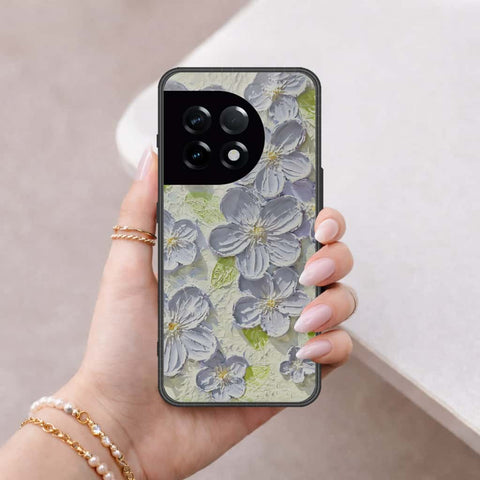 OnePlus Ace 2 Cover - Floral Series 4 - HQ Ultra Shine Premium Infinity Glass Soft Silicon Borders Case
