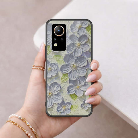 Infinix Note 12 Cover - Floral Series 4 - HQ Ultra Shine Premium Infinity Glass Soft Silicon Borders Case