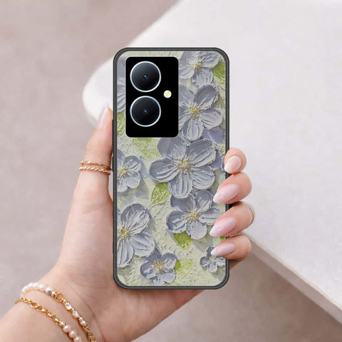 Vivo Y78 Plus 5G Cover - Floral Series 4 - HQ Ultra Shine Premium Infinity Glass Soft Silicon Borders Case