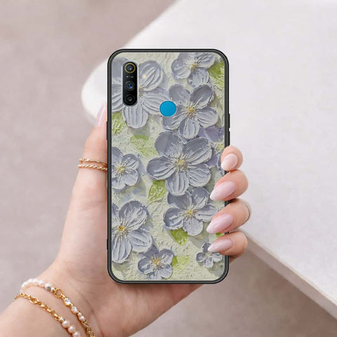 Realme 5s Cover - Floral Series 4 - HQ Ultra Shine Premium Infinity Glass Soft Silicon Borders Case