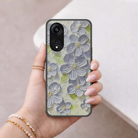 Oppo A1 Pro Cover - Floral Series 4 - HQ Ultra Shine Premium Infinity Glass Soft Silicon Borders Case
