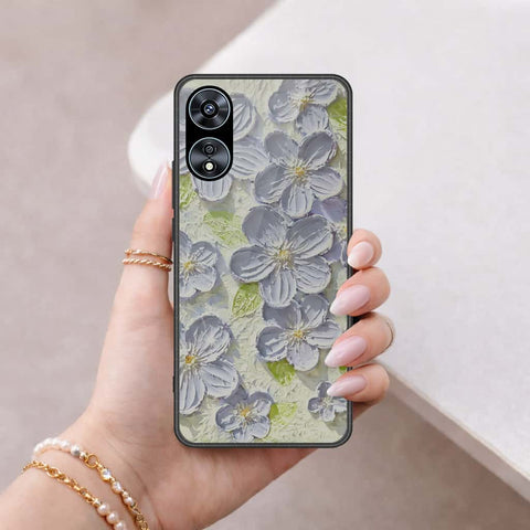 Oppo A78 4G Cover - Floral Series 4 - HQ Ultra Shine Premium Infinity Glass Soft Silicon Borders Case