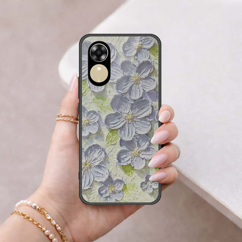 Oppo A17k Cover - Floral Series 4 - HQ Ultra Shine Premium Infinity Glass Soft Silicon Borders Case
