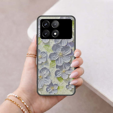 Xiaomi Poco F6 Pro Cover - Floral Series 4 - HQ Ultra Shine Premium Infinity Glass Soft Silicon Borders Case