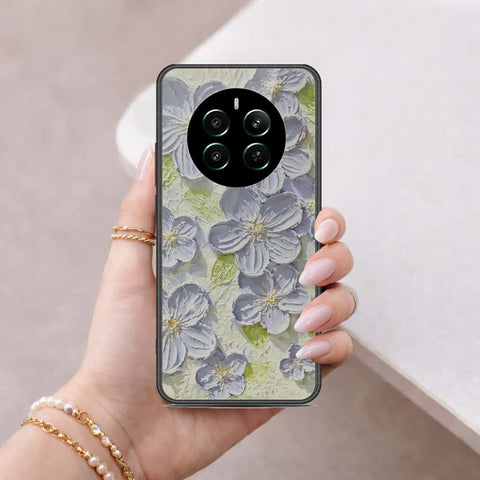 Realme Narzo 70 Cover - Floral Series 4 - HQ Ultra Shine Premium Infinity Glass Soft Silicon Borders Case