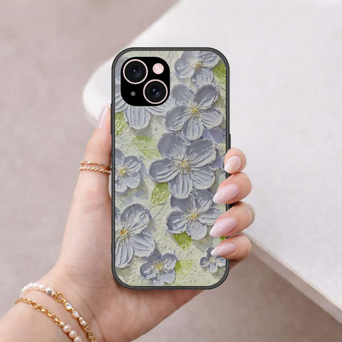 iPhone 15 Plus Cover - Floral Series 4 - HQ Ultra Shine Premium Infinity Glass Soft Silicon Borders Case