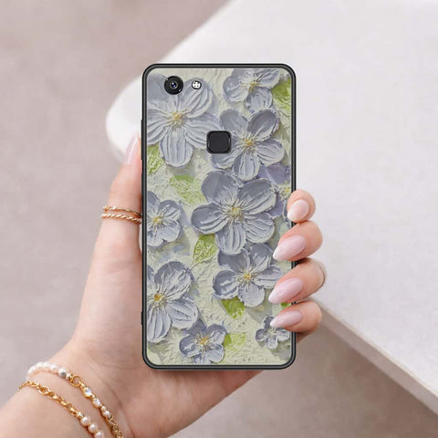 Vivo V7 Cover - Floral Series 4 - HQ Ultra Shine Premium Infinity Glass Soft Silicon Borders Case