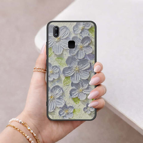 Vivo V9 Youth Cover - Floral Series 4 - HQ Ultra Shine Premium Infinity Glass Soft Silicon Borders Case