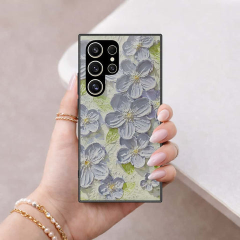 Samsung Galaxy S26 Ultra Cover - Floral Series 4 - HQ Ultra Shine Premium Infinity Glass Soft Silicon Borders Case