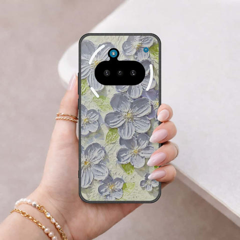 Nothing Phone 3a Cover - Floral Series 4 - HQ Ultra Shine Premium Infinity Glass Soft Silicon Borders Case