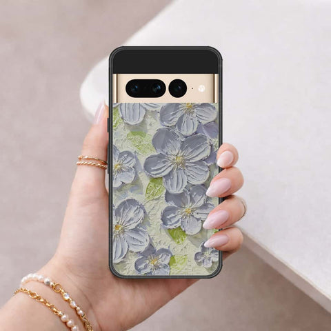 Google Pixel 7 Pro Cover - Floral Series 4 - HQ Ultra Shine Premium Infinity Glass Soft Silicon Borders Case
